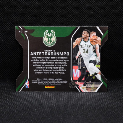 2020-21 Giannis Antetokounmpo Obsidian #26 Pitch Black /75