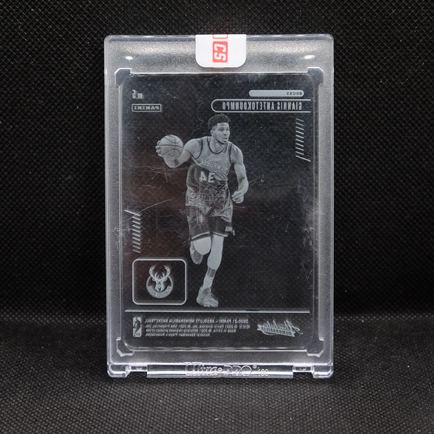 2020-21 Giannis Antetokounmpo Absolute Memorabilia #5 Glass SSP