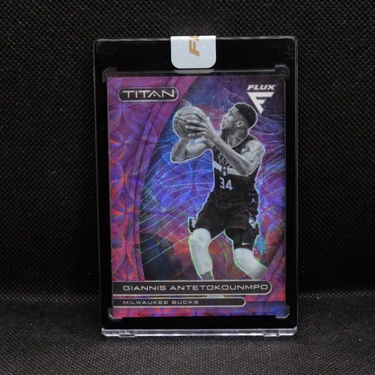 2020-21 Giannis Antetokounmpo Flux #11 Titan Purple Scope /38