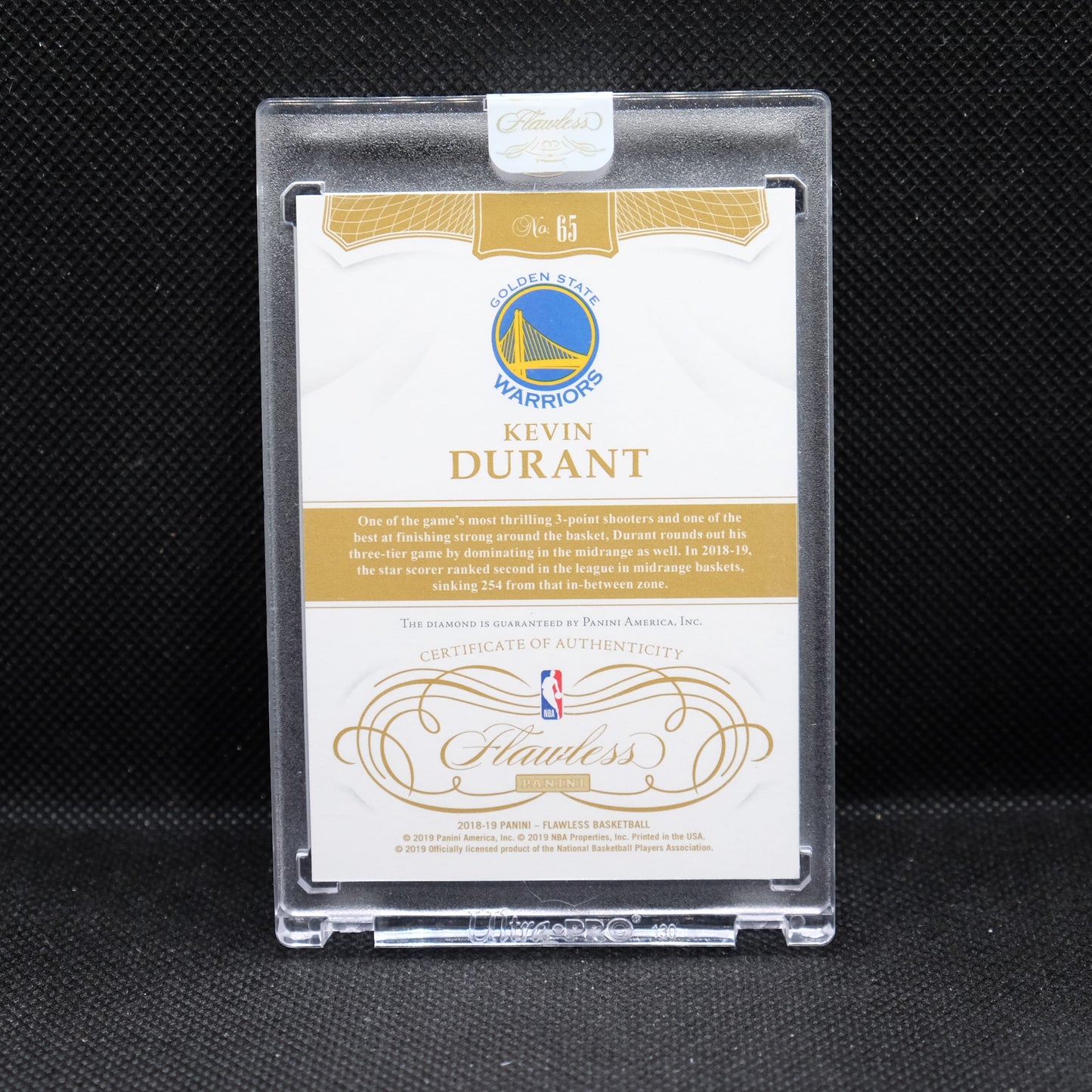 2018-19 Kevin Durant Flawless #65 Diamond /20