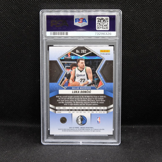 2021-22 Mosaic Luka Doncic #282 Genesis Prizm PSA 10 GEM MINT
