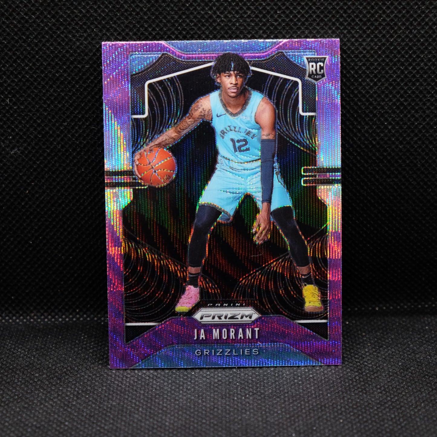 2019-20 Ja Morant Prizm #249 Purple Wave Rookie Card RC