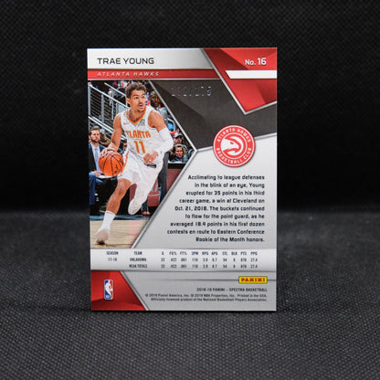 2018-19 Trae Young Spectra #16 Rookie Card /175