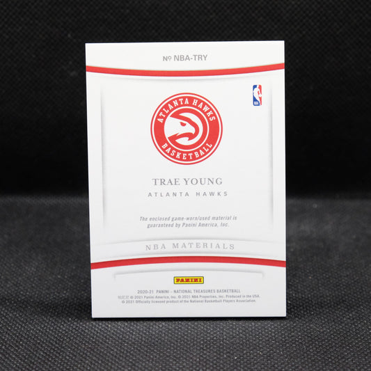 2020-21 Trae Young National Treasures NBA Materials NBA-TRY /99