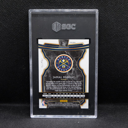 2019-20 Jamal Murray Select #92 Black Disco Prizm 1/1 One of One SGC 10 GEM MINT
