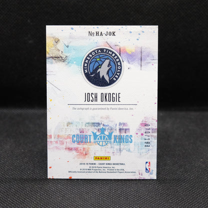 2018-19 Josh Okogie Court Kings Heir Apparent HA-JOK Rookie Card /199