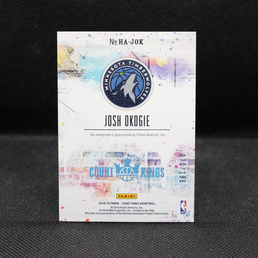 2018-19 Josh Okogie Court Kings Heir Apparent HA-JOK Rookie Card /199