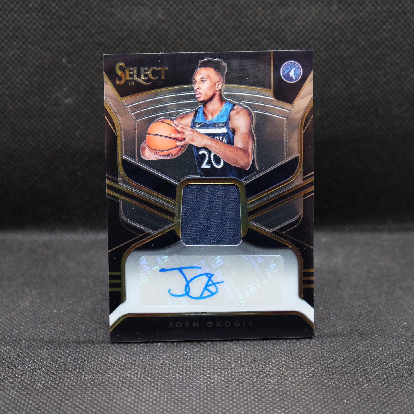 2018-19 Josh Okogie Select RJA-JOK Rookie Jersey Autograph /199