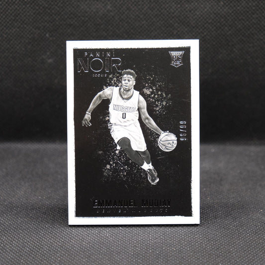 2015-16 Emmanuel Mudiay Noir #74 Rookie Card /99