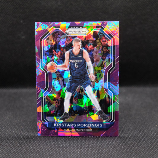 2020-21 Kristaps Porzingis Prizm #18 Purple Ice Prizm /175