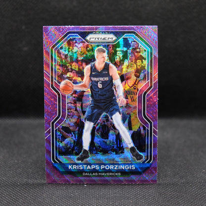 2020-21 Kristaps Porzingis Prizm #18 Purple Wave Prizm