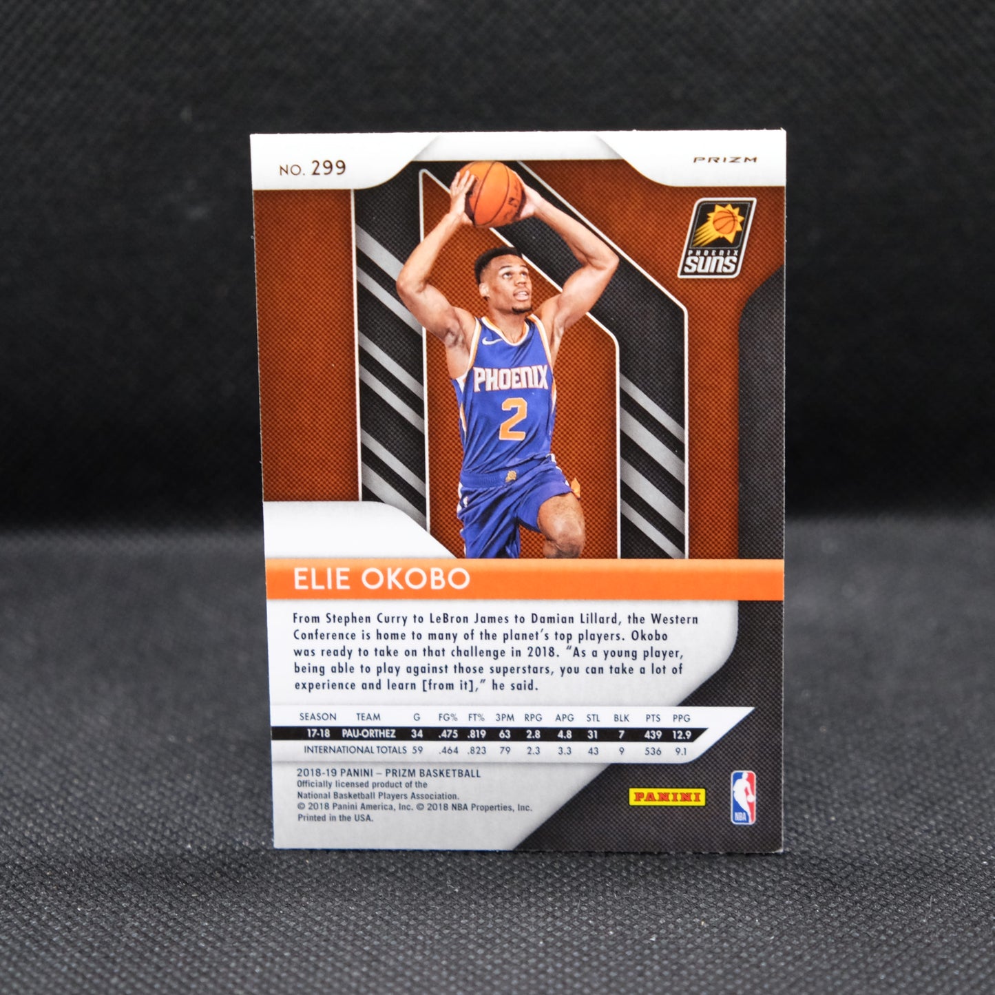 2018-19 Elie Okobo Prizm #299 Red Ice Prizm Rookie Card