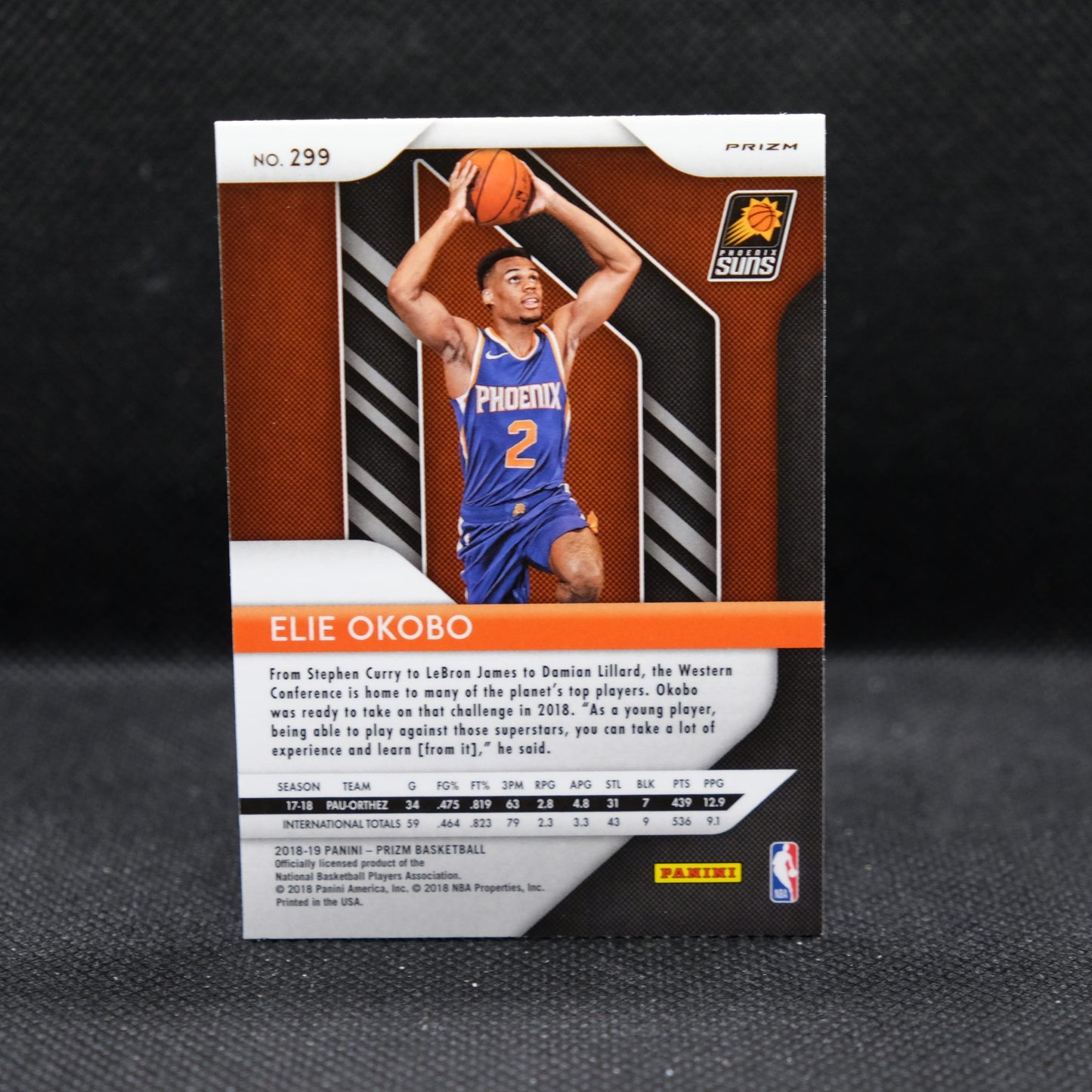 2018-19 Elie Okobo Prizm #299 Choice Prizm Rookie Card