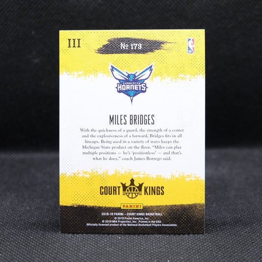2018-19 Miles Bridges Court Kings #173 Rookies Level III