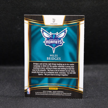 2018-19 Miles Bridges Select #17 Scope Prizm Rookie Card