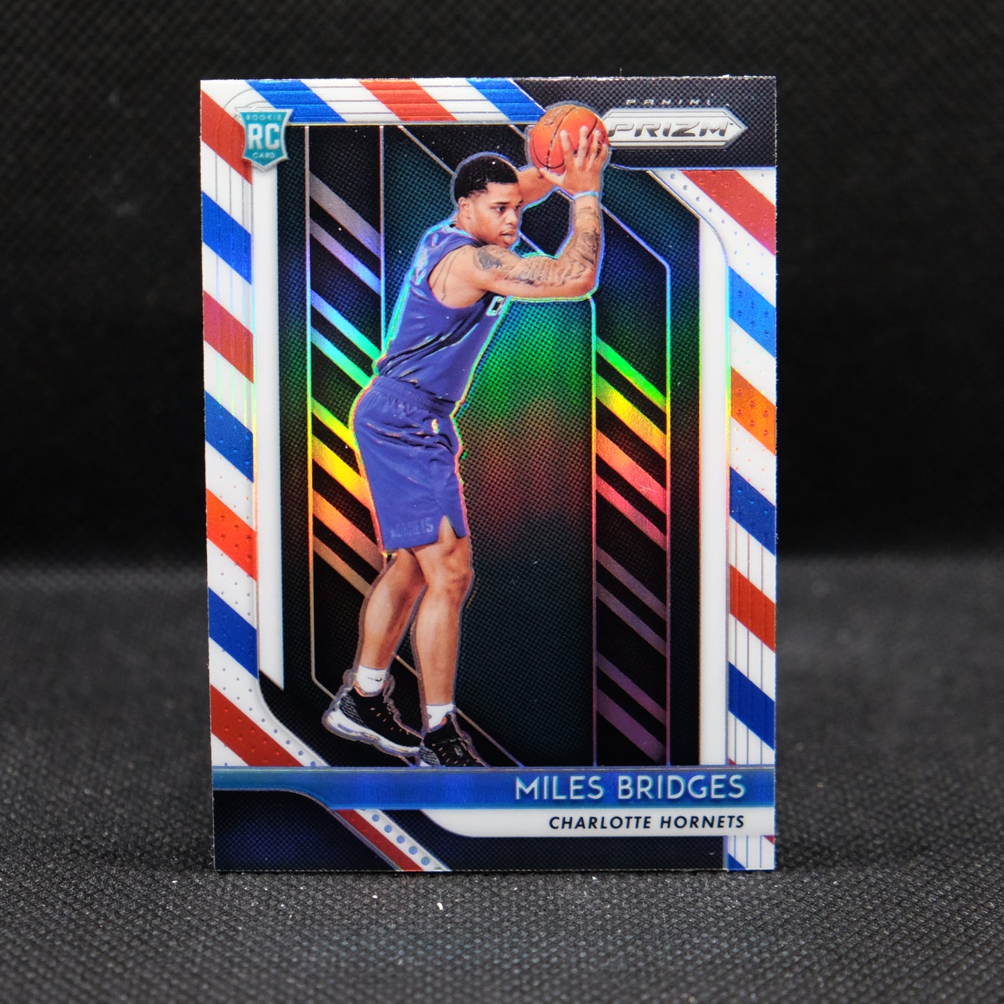2018-19 Miles Bridges Prizm #278 Red White Blue Prizm Rookie Card