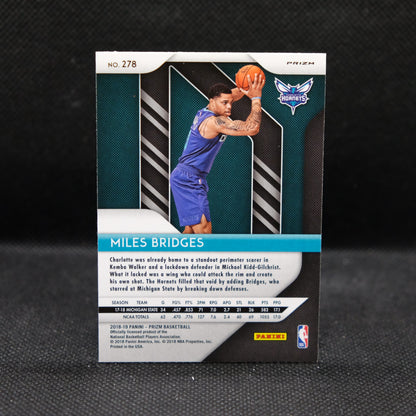 2018-19 Miles Bridges Prizm #278 Red White Blue Prizm Rookie Card