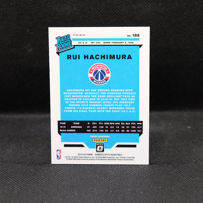 2019-20 Rui Hachimura Donruss Optic Rated Rookie Silver Prizm