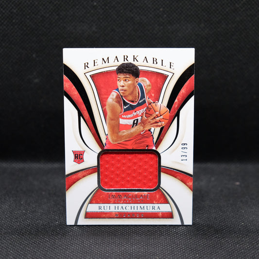 2019-20 Rui Hachimura Immaculate Remarkable Rookie Patch /99