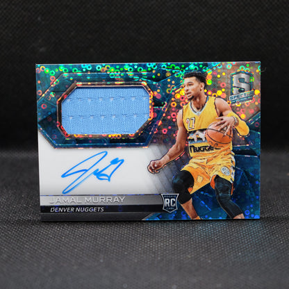 2016-17 Jamal Murray Spectra #137 Rookie Patch Auto RPA Neon Blue Prizm 86/99