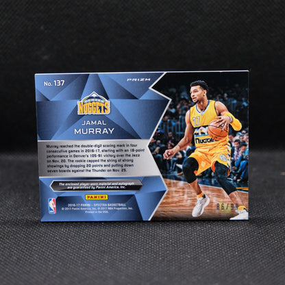 2016-17 Jamal Murray Spectra #137 Rookie Patch Auto RPA Neon Blue Prizm 86/99