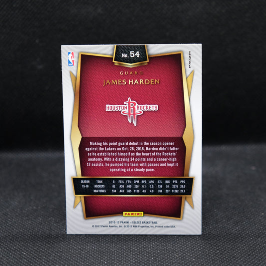 2016-17 James Harden Select #54 Silver Prizm
