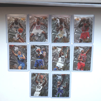 1995-96 Fleer Metal Nuts & Bolts Full Set (inc. Michael Jordan, Shaquille O'Neal)