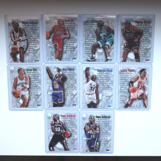 1995-96 Fleer Metal Nuts & Bolts Full Set (inc. Michael Jordan, Shaquille O'Neal)