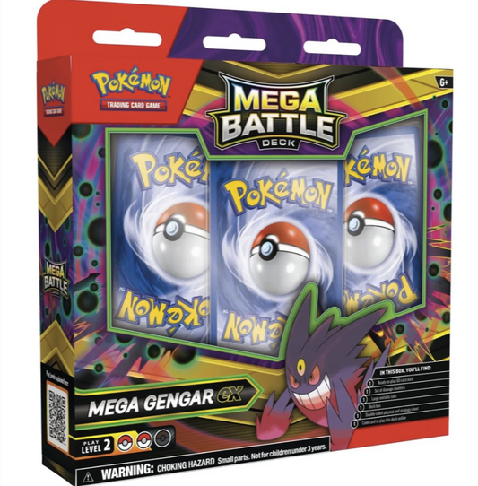 Pokemon TCG Mega Battle Deck Mega Gengar ex Box